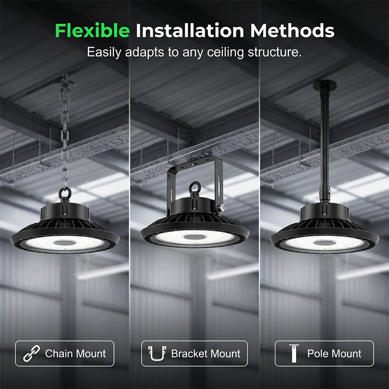 💡🏭 UFO LED High Bay Light – 100W, 160lm/W, 220V, for Industrial, Warehouse & Large Spaces 🏭✨