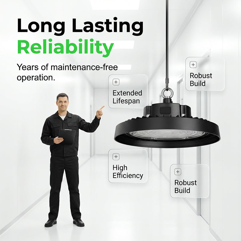 💡🏭 UFO LED High Bay Light – 100W, 160lm/W, 220V, for Industrial, Warehouse & Large Spaces 🏭✨