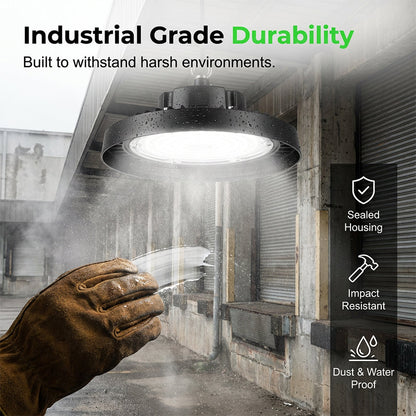 💡🏭 UFO LED High Bay Light – 100W, 160lm/W, 220V, for Industrial, Warehouse & Large Spaces 🏭✨