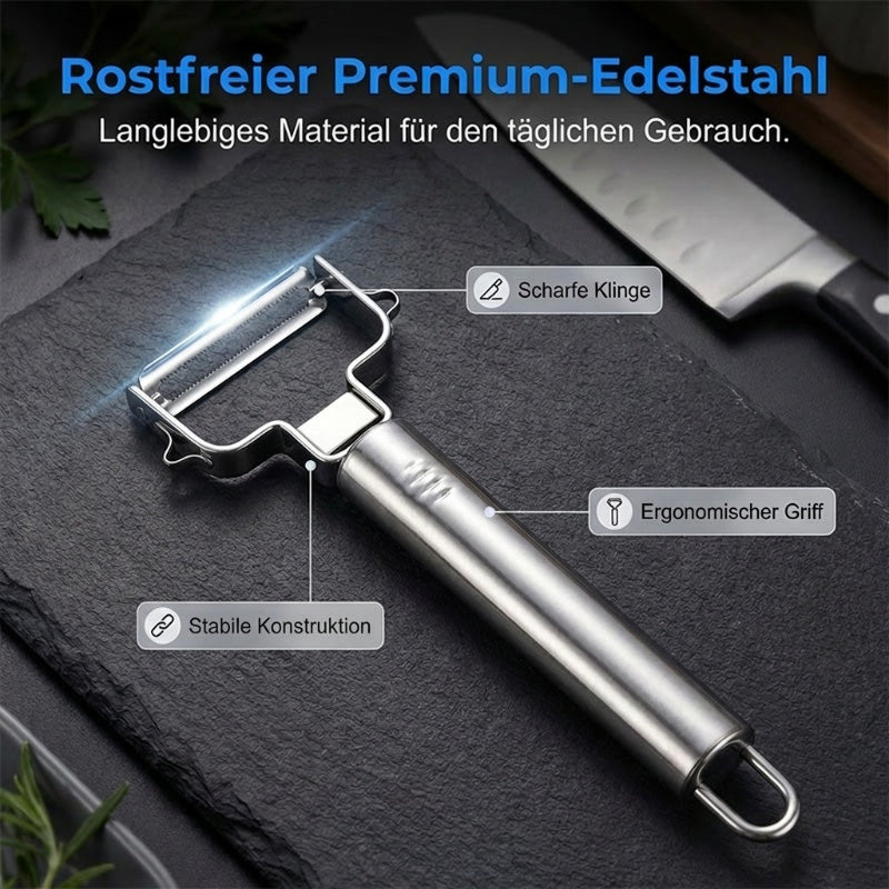 Multi-Funktions-Sparschäler & Julienne-Schneider aus Edelstahl