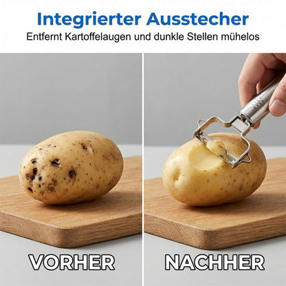 Multi-Funktions-Sparschäler & Julienne-Schneider aus Edelstahl