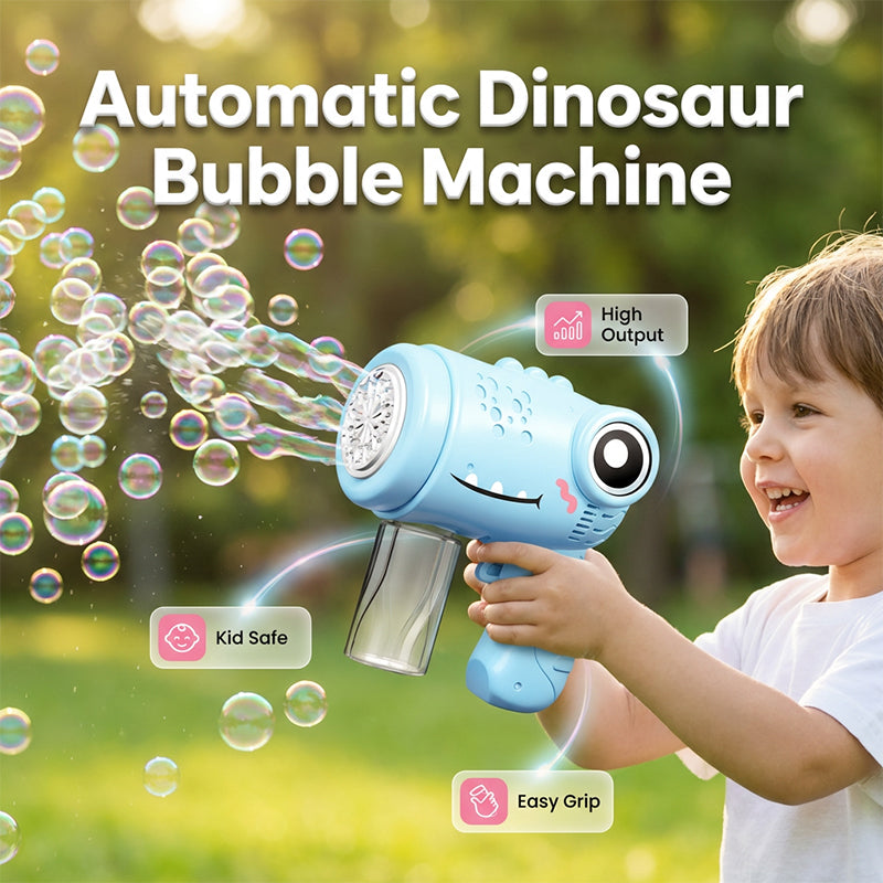 🔥 HOT SALE 49% OFF!! 🏆 Flash Sale ⚡Kids' Cute Dinosaur Bubble Machine Toy