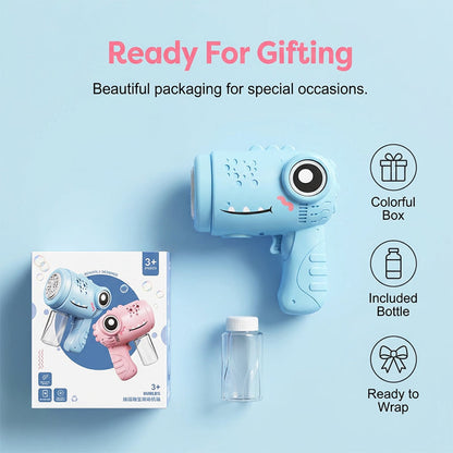 🔥 HOT SALE 49% OFF!! 🏆 Flash Sale ⚡Kids' Cute Dinosaur Bubble Machine Toy