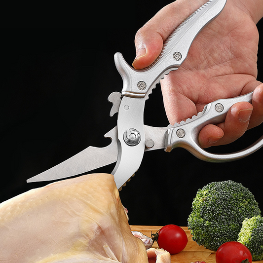 ✂️ LIMITED TIME 49% OFF! ⚡ Heavy-Duty Multifunction Kitchen Shears – 4-in-1 Tool with Fish Scaler, Bottle Opener & Safety Lock 🔪
