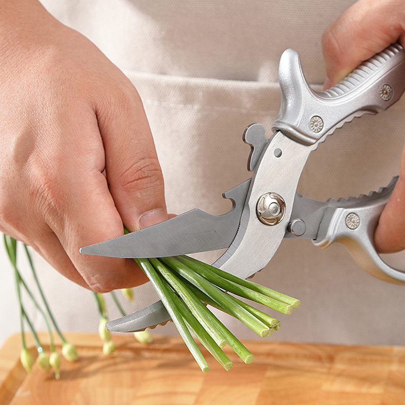 ✂️ LIMITED TIME 49% OFF! ⚡ Heavy-Duty Multifunction Kitchen Shears – 4-in-1 Tool with Fish Scaler, Bottle Opener & Safety Lock 🔪