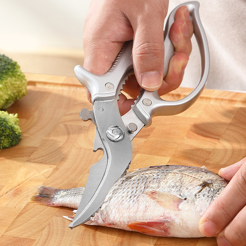 ✂️ LIMITED TIME 49% OFF! ⚡ Heavy-Duty Multifunction Kitchen Shears – 4-in-1 Tool with Fish Scaler, Bottle Opener & Safety Lock 🔪