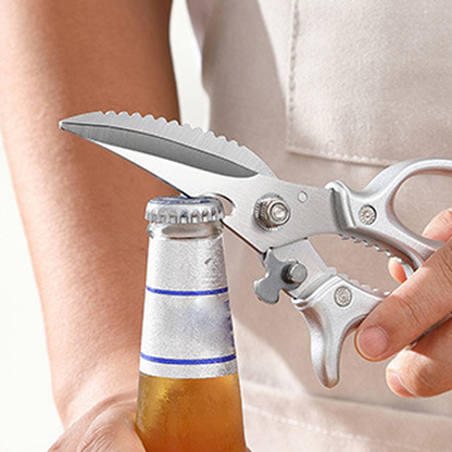 ✂️ LIMITED TIME 49% OFF! ⚡ Heavy-Duty Multifunction Kitchen Shears – 4-in-1 Tool with Fish Scaler, Bottle Opener & Safety Lock 🔪
