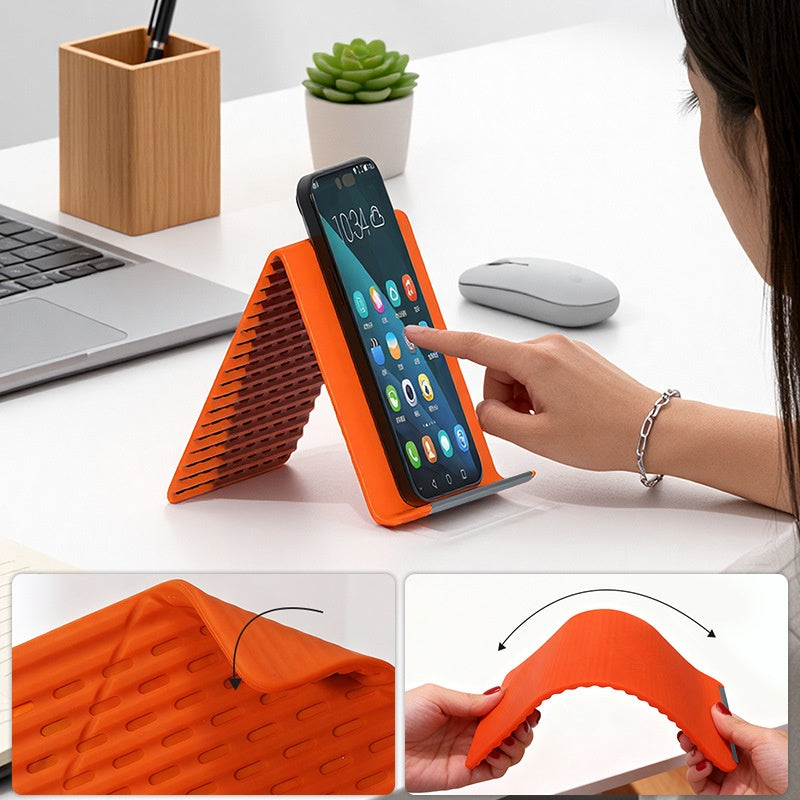 📱 49% OFF NOW! 🔥 Flexible Silicone Cell Phone Holder – Universal fit, hands-free viewing & portable – Perfect for desk, car & bedside use ✨