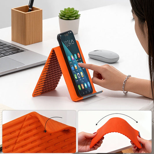 📱 49% OFF NOW! 🔥 Flexible Silicone Cell Phone Holder – Universal fit, hands-free viewing & portable – Perfect for desk, car & bedside use ✨