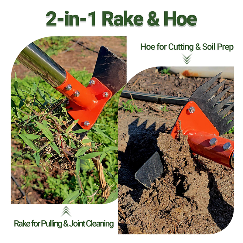 🔥40% OFF for a limited time🔥2-in-1 Garden Hoe and Rake with Long Handle