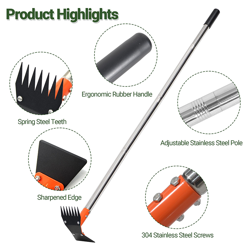 🔥40% OFF for a limited time🔥2-in-1 Garden Hoe and Rake with Long Handle