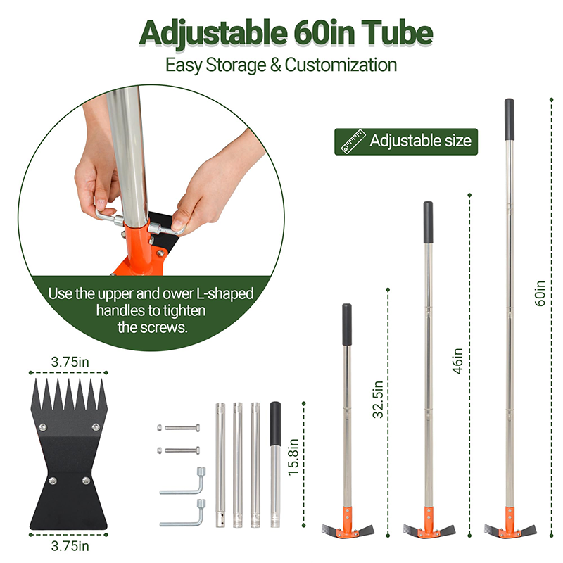 🔥40% OFF for a limited time🔥2-in-1 Garden Hoe and Rake with Long Handle