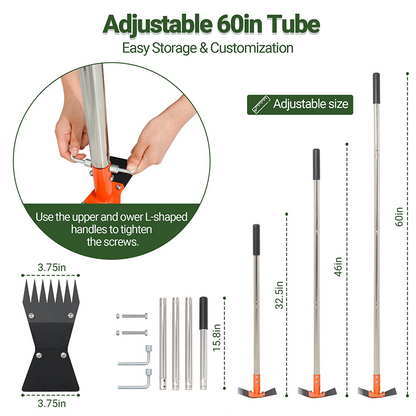 🔥40% OFF for a limited time🔥2-in-1 Garden Hoe and Rake with Long Handle