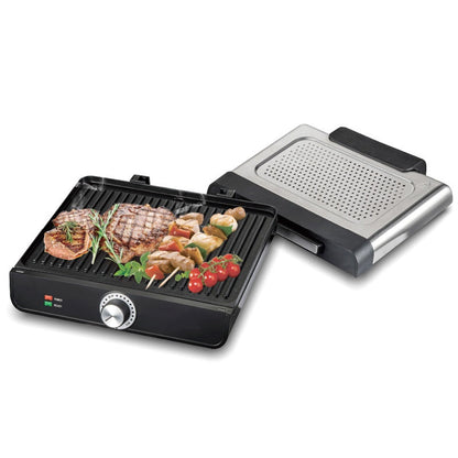 🔥Smoke-free barbecuing made easy!🍖✨2200W Smokeless Indoor Grill with Non-Stick Plate