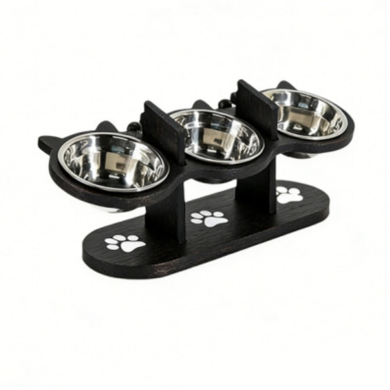 ⏳Time-Limited Special⏰Anti-Slip Elevated 3-Bowl Pet Feeder – Raised design, protects joints & 3 bowls – No more spills or sliding ✨