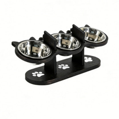 ⏳Time-Limited Special⏰Anti-Slip Elevated 3-Bowl Pet Feeder – Raised design, protects joints & 3 bowls – No more spills or sliding ✨