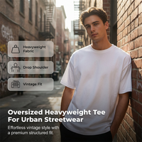 🔥HOT SALE👕Men's Heavyweight Oversized Drop-Shoulder T-Shirt