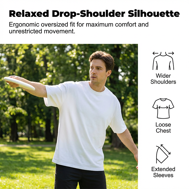 🔥HOT SALE👕Men's Heavyweight Oversized Drop-Shoulder T-Shirt