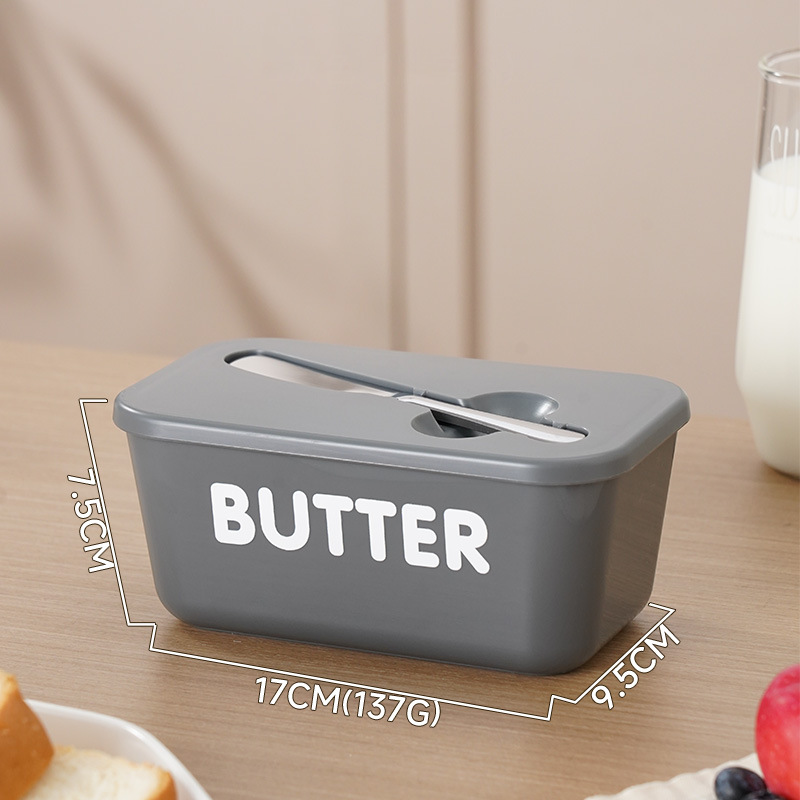 🚨BIG DISCOUNT!🔥Large Plastic Butter Dish With Lid & Knife