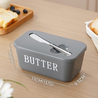 🚨BIG DISCOUNT!🔥Large Plastic Butter Dish With Lid & Knife