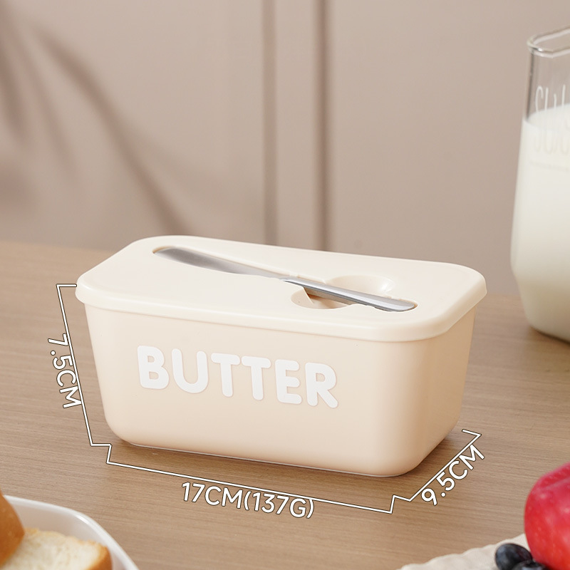 🚨BIG DISCOUNT!🔥Large Plastic Butter Dish With Lid & Knife