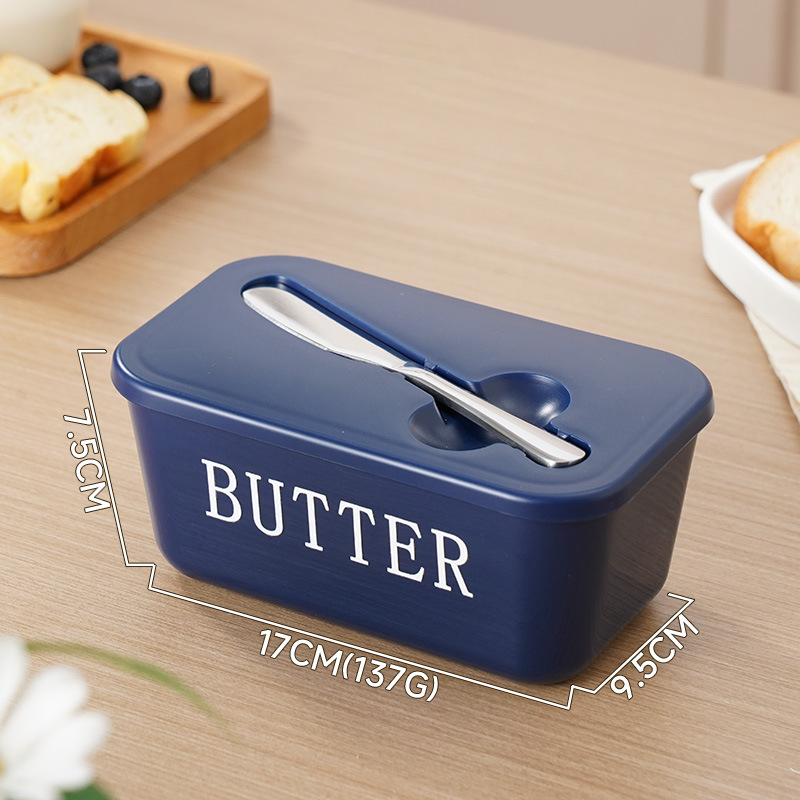 🚨BIG DISCOUNT!🔥Large Plastic Butter Dish With Lid & Knife