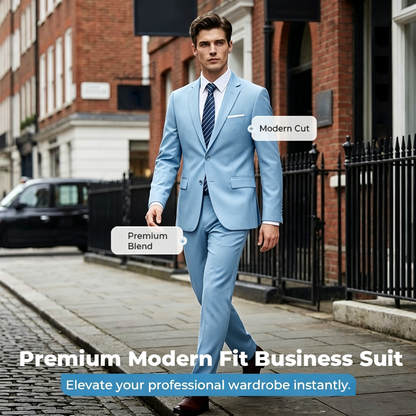 ✨👔49% OFF+FREE SHIPPING🔥Men's 2-piece modern fit business suit set