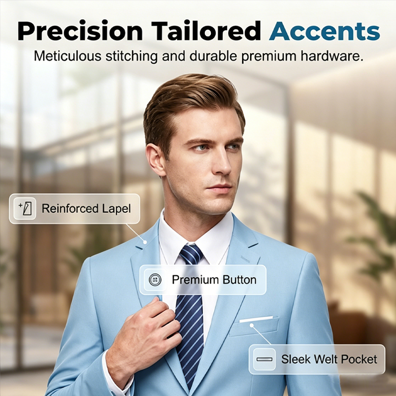 ✨👔49% OFF+FREE SHIPPING🔥Men's 2-piece modern fit business suit set