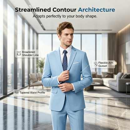 ✨👔49% OFF+FREE SHIPPING🔥Men's 2-piece modern fit business suit set
