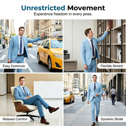 ✨👔49% OFF+FREE SHIPPING🔥Men's 2-piece modern fit business suit set
