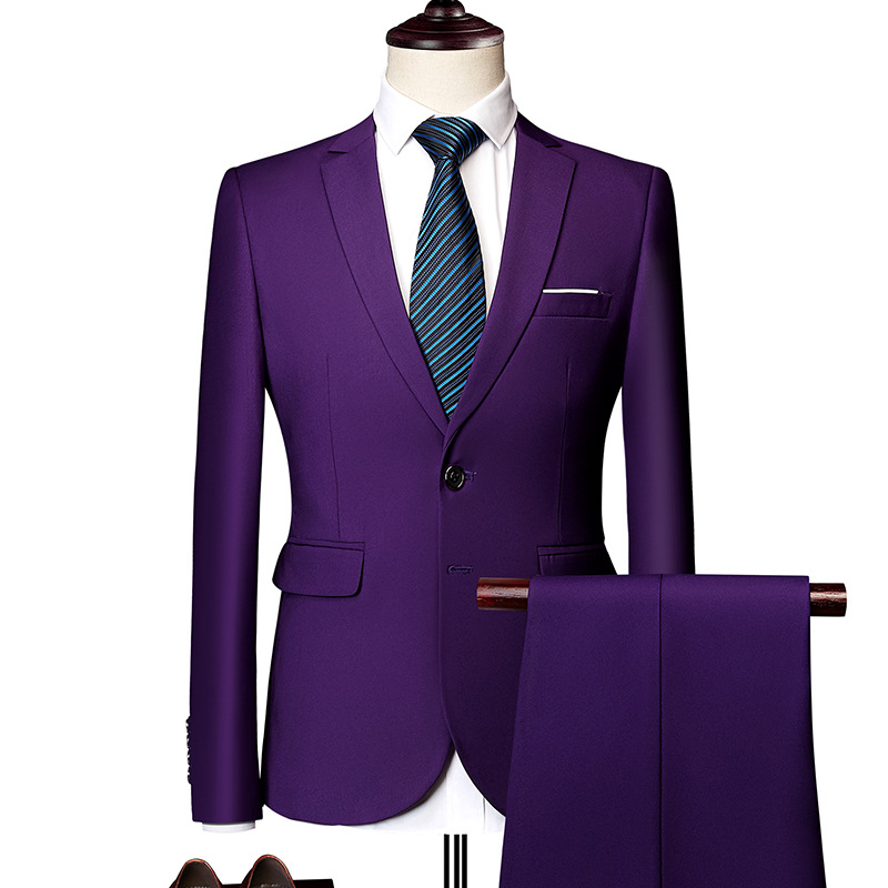 ✨👔49% OFF+FREE SHIPPING🔥Men's 2-piece modern fit business suit set