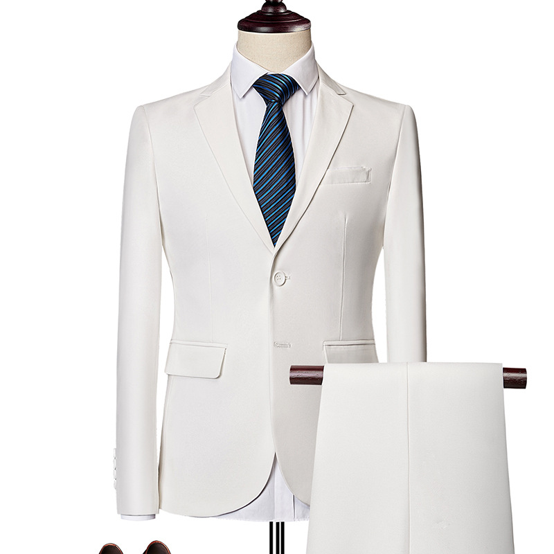✨👔49% OFF+FREE SHIPPING🔥Men's 2-piece modern fit business suit set
