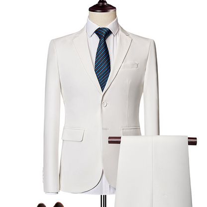 ✨👔49% OFF+FREE SHIPPING🔥Men's 2-piece modern fit business suit set