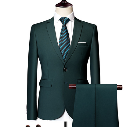 ✨👔49% OFF+FREE SHIPPING🔥Men's 2-piece modern fit business suit set