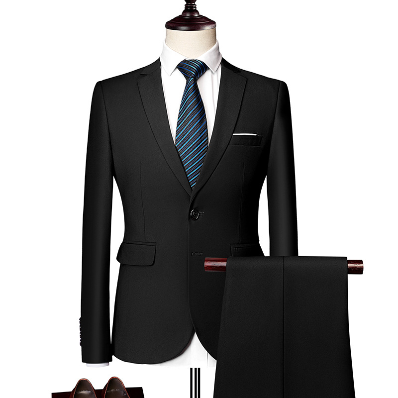 ✨👔49% OFF+FREE SHIPPING🔥Men's 2-piece modern fit business suit set