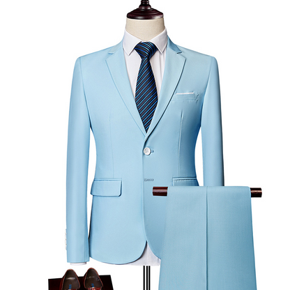 ✨👔49% OFF+FREE SHIPPING🔥Men's 2-piece modern fit business suit set