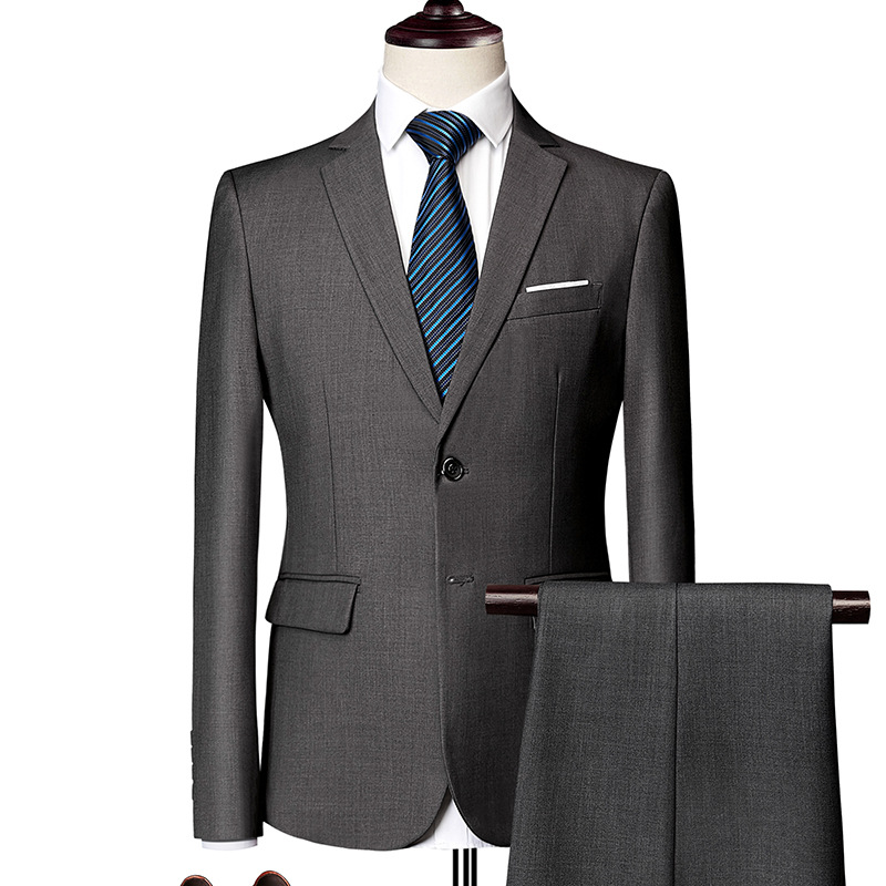✨👔49% OFF+FREE SHIPPING🔥Men's 2-piece modern fit business suit set