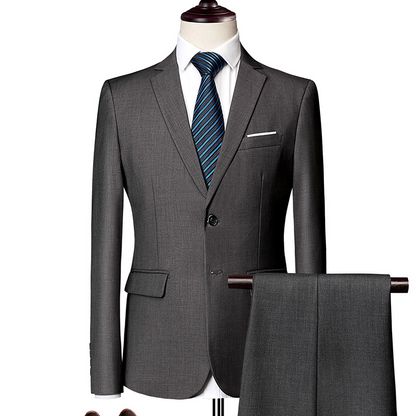 ✨👔49% OFF+FREE SHIPPING🔥Men's 2-piece modern fit business suit set