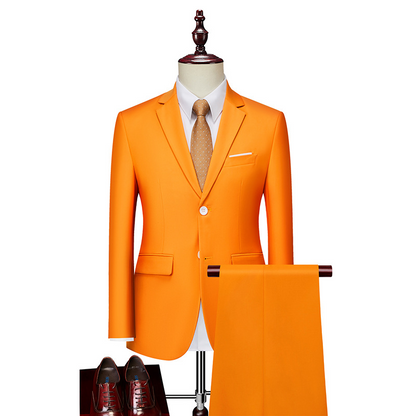 ✨👔49% OFF+FREE SHIPPING🔥Men's 2-piece modern fit business suit set