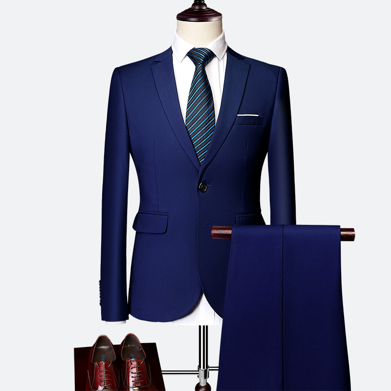 ✨👔49% OFF+FREE SHIPPING🔥Men's 2-piece modern fit business suit set