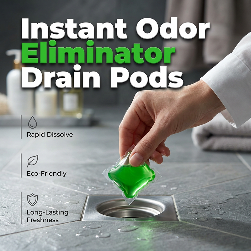 🥳2026 HOT SALE🥳💞78K+ SOLD!🏠💧Drain Deodorizer Pods – Bio‑enzyme formula neutralizes smells at the source. Instant fresh scent, no harsh chemicals. Say goodbye to embarrassing odours. 🚰✅