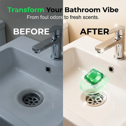 🥳2026 HOT SALE🥳💞78K+ SOLD!🏠💧Drain Deodorizer Pods – Bio‑enzyme formula neutralizes smells at the source. Instant fresh scent, no harsh chemicals. Say goodbye to embarrassing odours. 🚰✅