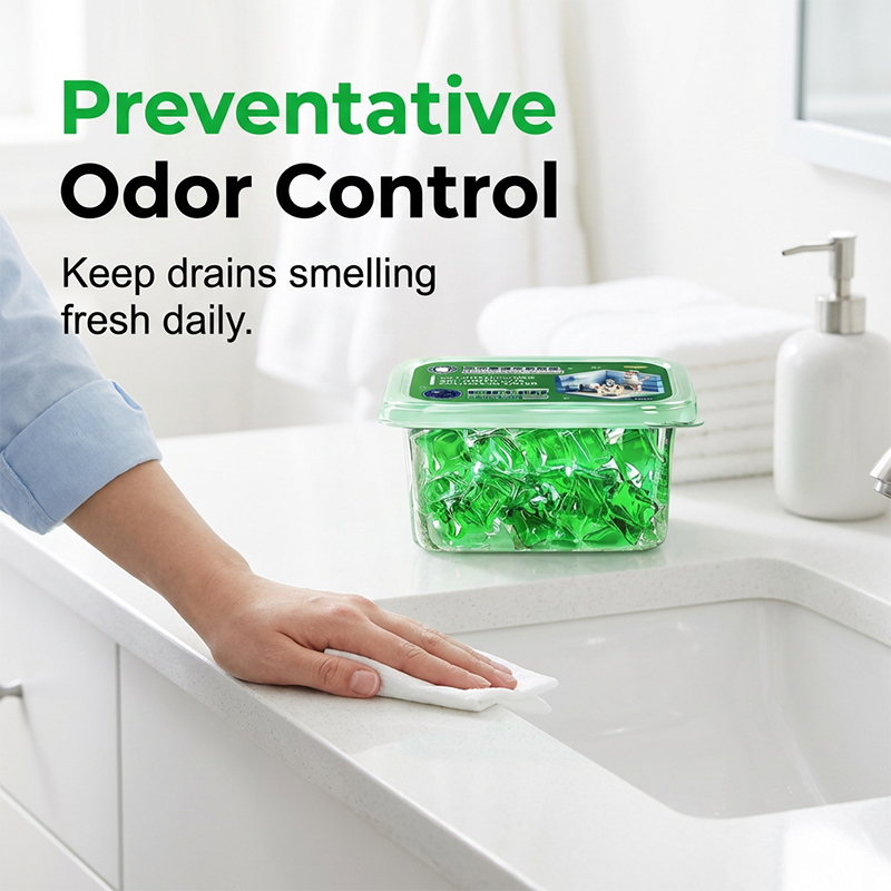 🥳2026 HOT SALE🥳💞78K+ SOLD!🏠💧Drain Deodorizer Pods – Bio‑enzyme formula neutralizes smells at the source. Instant fresh scent, no harsh chemicals. Say goodbye to embarrassing odours. 🚰✅