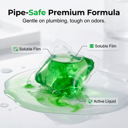 🥳2026 HOT SALE🥳💞78K+ SOLD!🏠💧Drain Deodorizer Pods – Bio‑enzyme formula neutralizes smells at the source. Instant fresh scent, no harsh chemicals. Say goodbye to embarrassing odours. 🚰✅