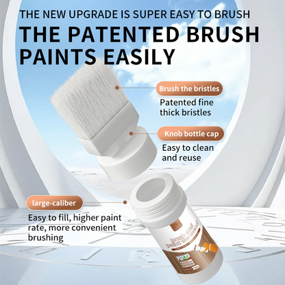 ⚡ 49% OFF FLASH SALE! 2-in-1 Wood Paint Brush – All-in-One, Water-Based, Easy Clean 🎨【Limited Time】