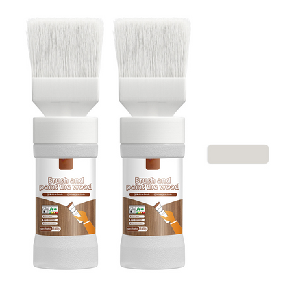 ⚡ 49% OFF FLASH SALE! 2-in-1 Wood Paint Brush – All-in-One, Water-Based, Easy Clean 🎨【Limited Time】
