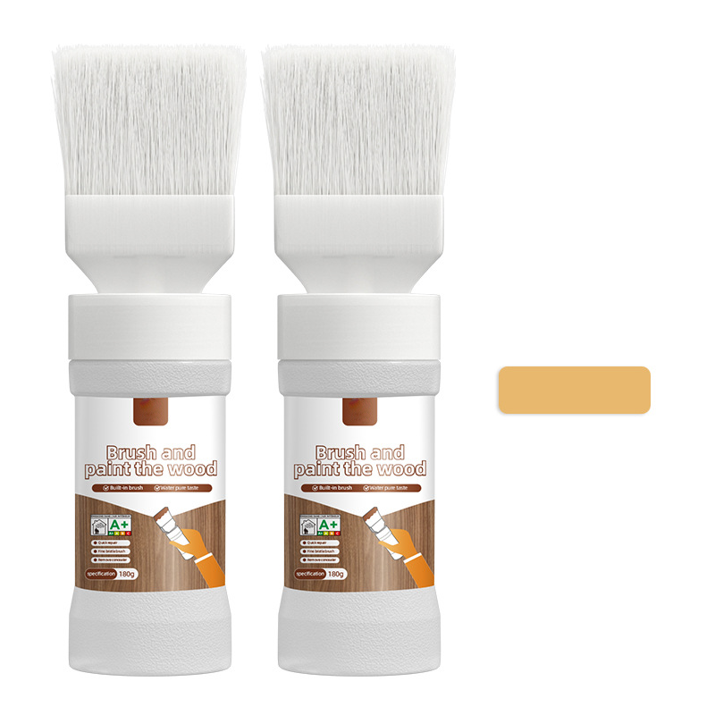 ⚡ 49% OFF FLASH SALE! 2-in-1 Wood Paint Brush – All-in-One, Water-Based, Easy Clean 🎨【Limited Time】