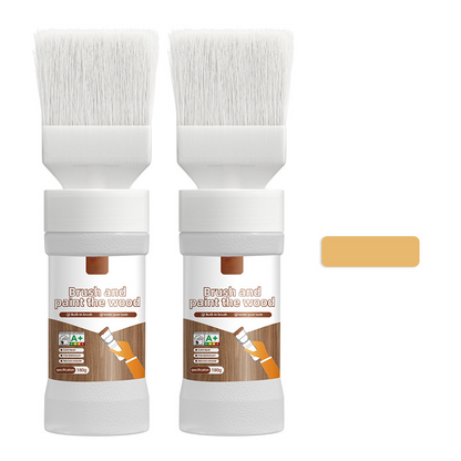 ⚡ 49% OFF FLASH SALE! 2-in-1 Wood Paint Brush – All-in-One, Water-Based, Easy Clean 🎨【Limited Time】