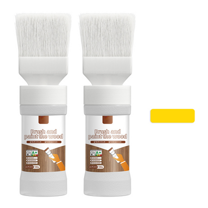 ⚡ 49% OFF FLASH SALE! 2-in-1 Wood Paint Brush – All-in-One, Water-Based, Easy Clean 🎨【Limited Time】