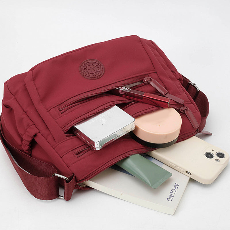 🔥HOT SALE👜✨Lightweight Nylon Multi-Pocket Crossbody Bag